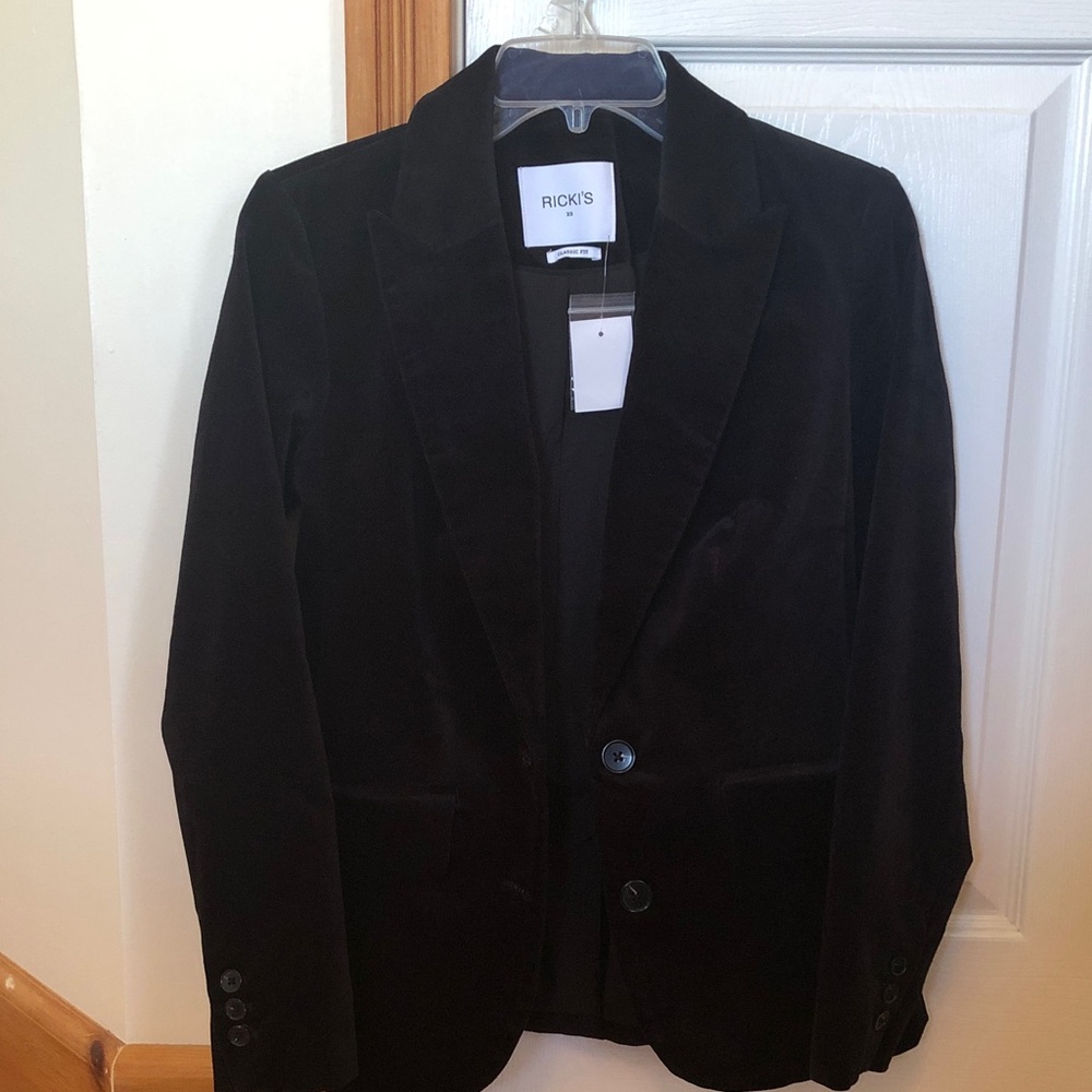 Ricki's Black Velvet Blazer Jacket